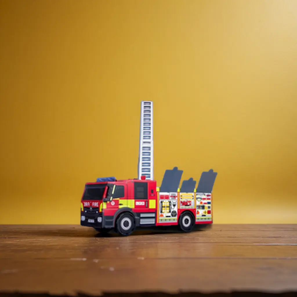 Cardboard-Fire-Engine