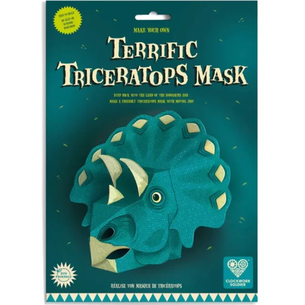 Cardboard-Triceratops-Head-Mask-Model-Kit