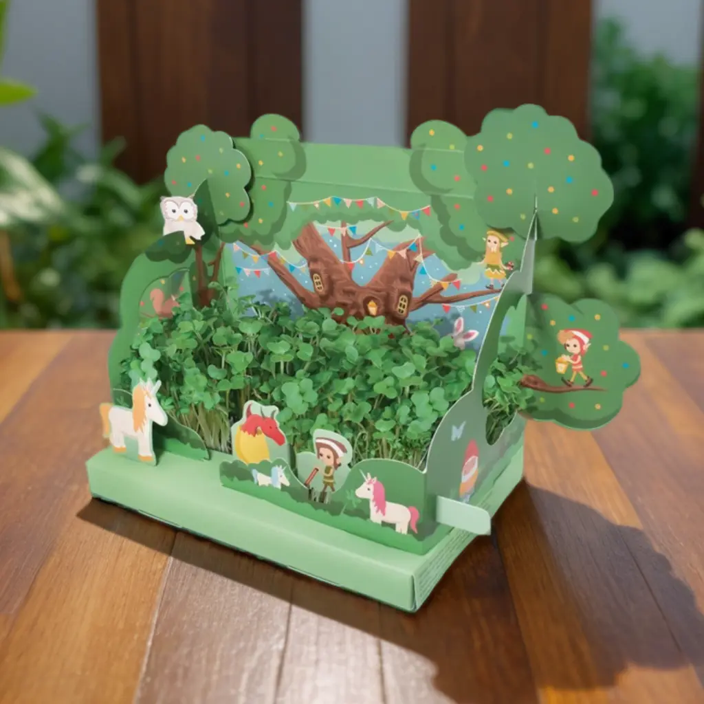 Magical-Garden-Cardboard-Model