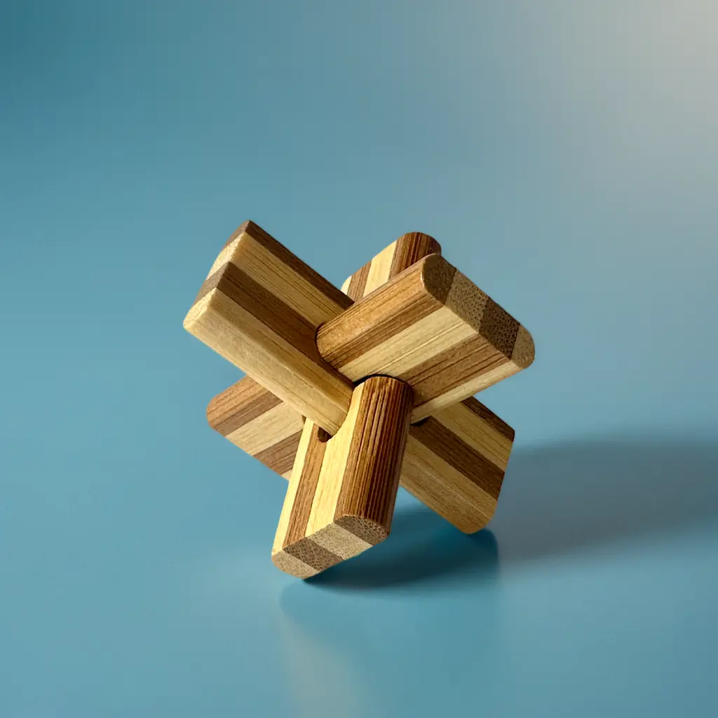 Wooden-Three-Piece-Cross-Puzzle-Solved